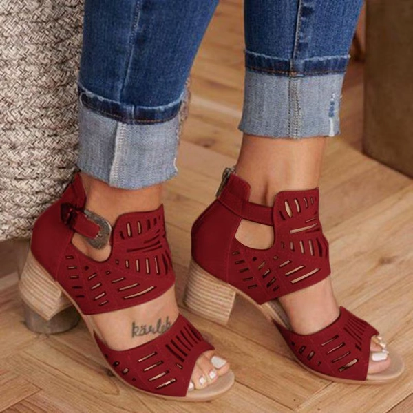 Women High Heel Sandals Retro Gladiator Ladies Casual Rome Fashion Summer Woman Shoes Plus Size 35-43 sandals for women2023 - AliExpress 322
