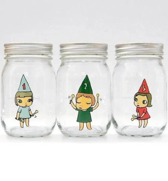 Yoshitomo Nara, Authentic Storage jar GIRL 450ml Medium (Set of 3)