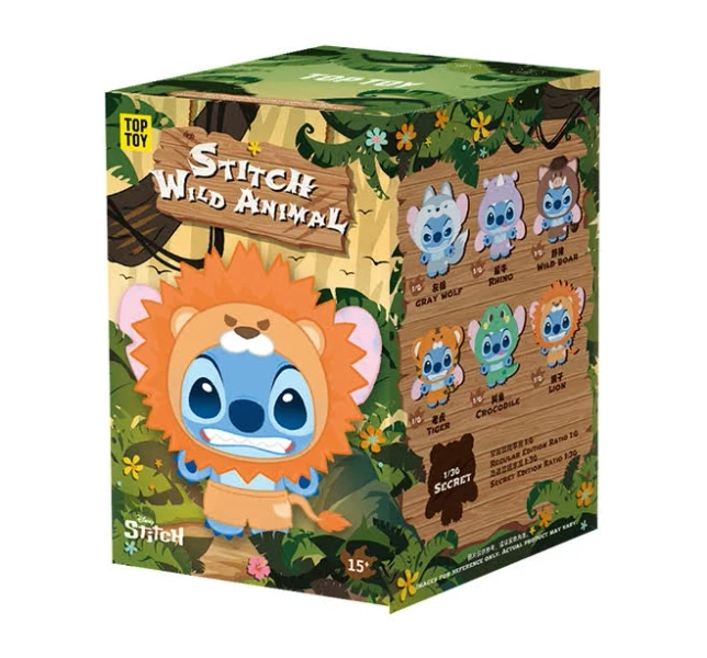 Stitch Wild Animal Series Plush Blind Box