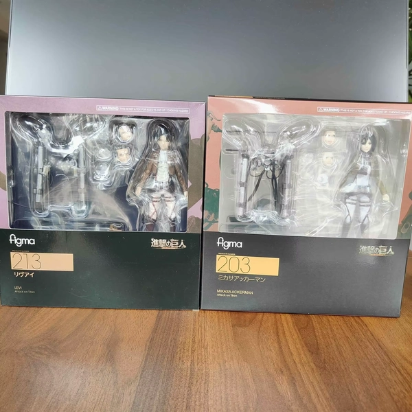 Figma 213 203 Attack on Titans Levi Ackerman Action Anime Figura Kawai Eren Jaege Mikasa Ackerman The Armored Figure Doll Toys - AliExpress 26