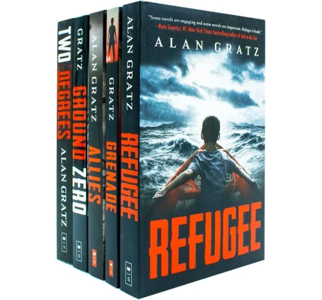 Alan Gratz 5 Books Collection Set (Allies, Two Degrees, Grenade, Refugee, Ground Zero)