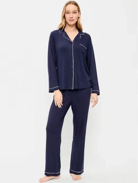 Sunday Sleep Knit Jersey Pant Set | Old Navy
