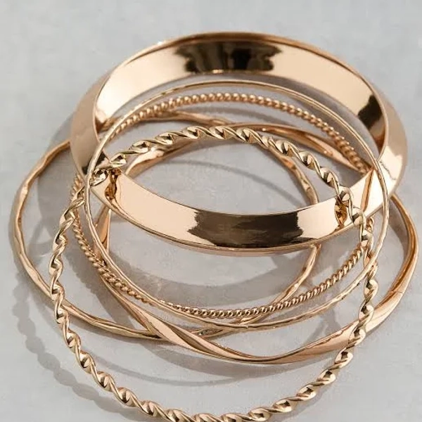 H&M Ladies 6-Pack Metal Bangle