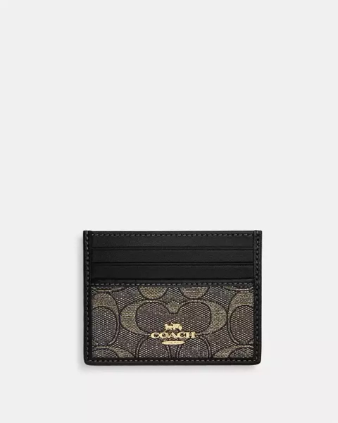 Im/Charcoal/Gold Slim Id Card Case