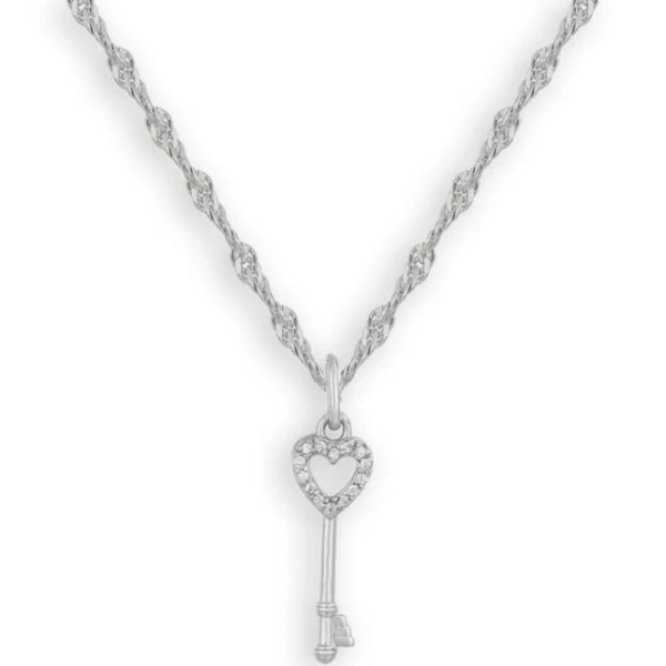 Heart's Desire Silver Necklace