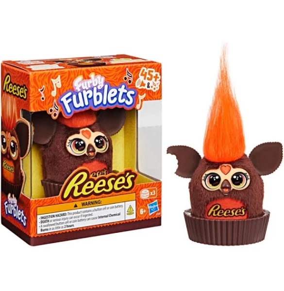 Furby Furblets Reese's Peanut Butter Cup Mini Electronic Plush Toy