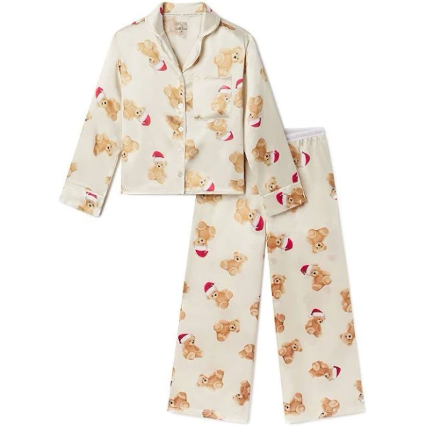 Limited Too Jacquard Bears Pajama Top & Pajama Pants Set