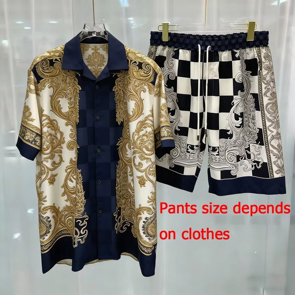 2026 New Men's Fashion Short Sleeve Shorts Suit Designer Pattern HD Printed Shirt Hawaiian Vacation Men's Clothes Fast Shipping - AliExpress 