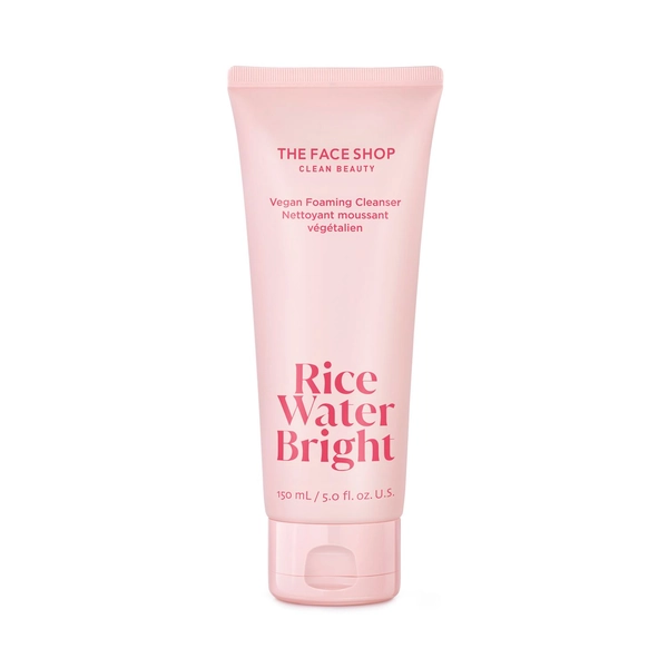 The Face Shop Rice Water Bright Foaming Cleanser, Vegan, 5 OZ