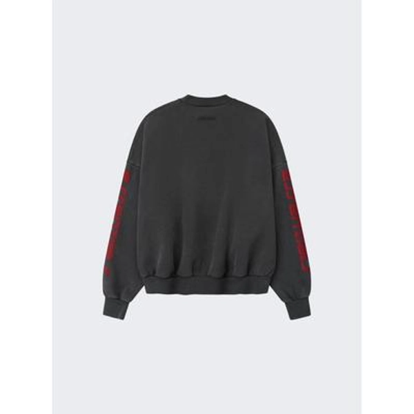 Cropped Relaxed Sweatshirt Iron Grey