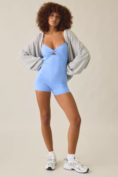 Out From Under Saturday Sculpt Twist-Front Athletic Romper
