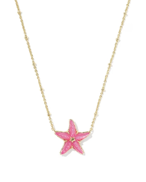Parker Starfish Gold Short Pendant Necklace