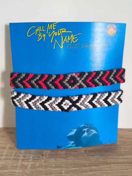 Braccialetti Chiamami col tuo nome - Braccialetti dell'amicizia fatti a mano - Regalo boho per gli appassionati di film - Unisex - Coppia o