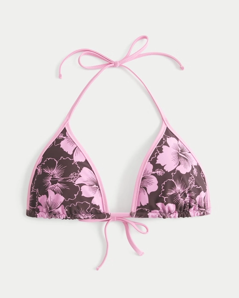 Reversible Pop Binding Triangle Bikini Top