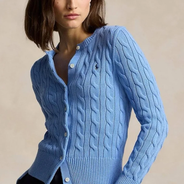 Polo Ralph Lauren Women's Cable Knit Cotton Cardigan