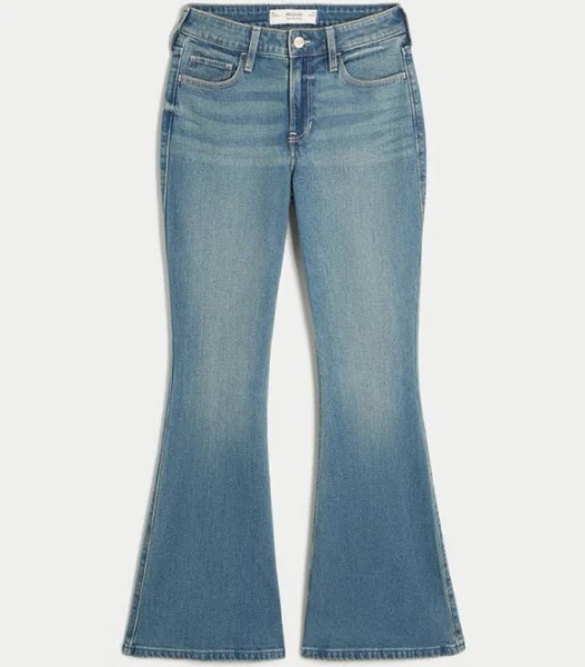 Women's High-Rise Wash Flare Jeans