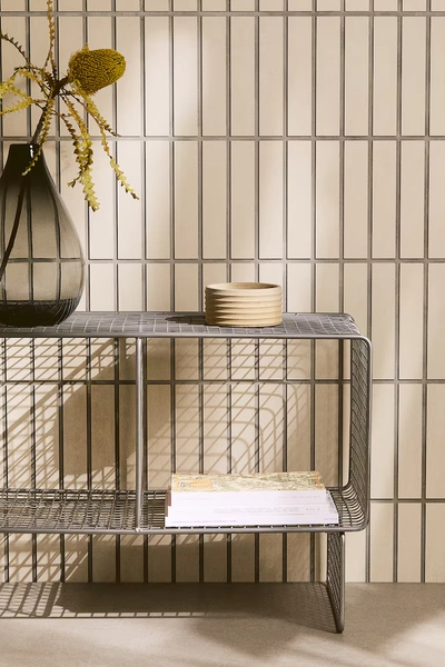 Schrank aus Metalldraht - Silberfarben