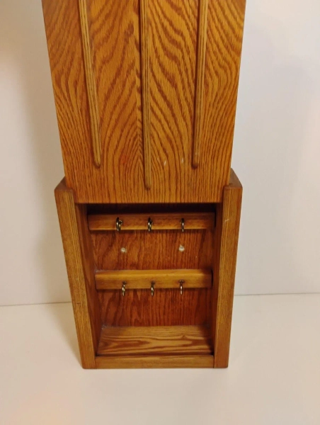Vintage Handmade Wooden Hidden Key Holder