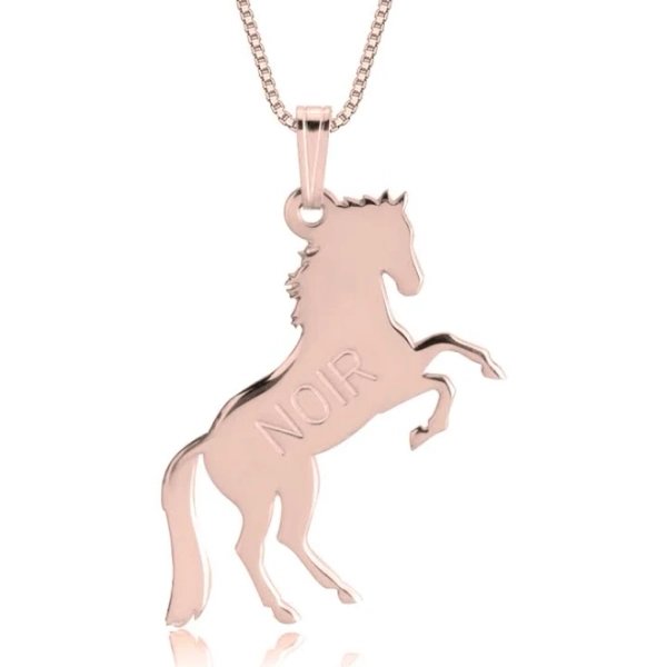 onecklace Personalized Horse Necklace