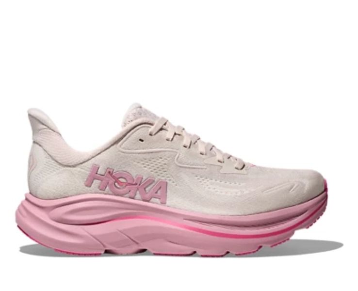 Women's HOKA Clifton 10 Running Shoes Rose Cream/Dried Rose 10 Regular