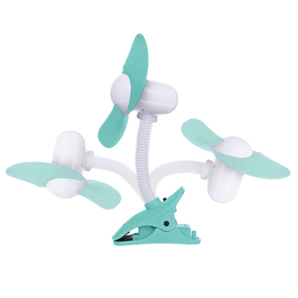 Dreambaby EZY-Fit Clip-On Fan Aqua/White