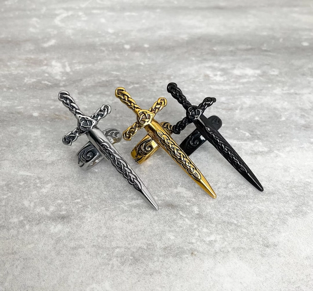 Stainless Steel Celtic Sword Ear Cuff, No Piercing, Viking Jewelry, Dagger Cuff Earring - Etsy