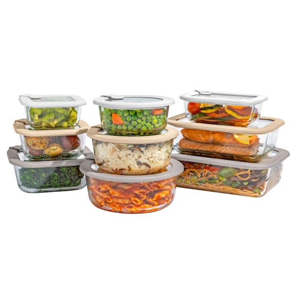 Bentgo Signature Glass Food Storage Set, 18-pieces