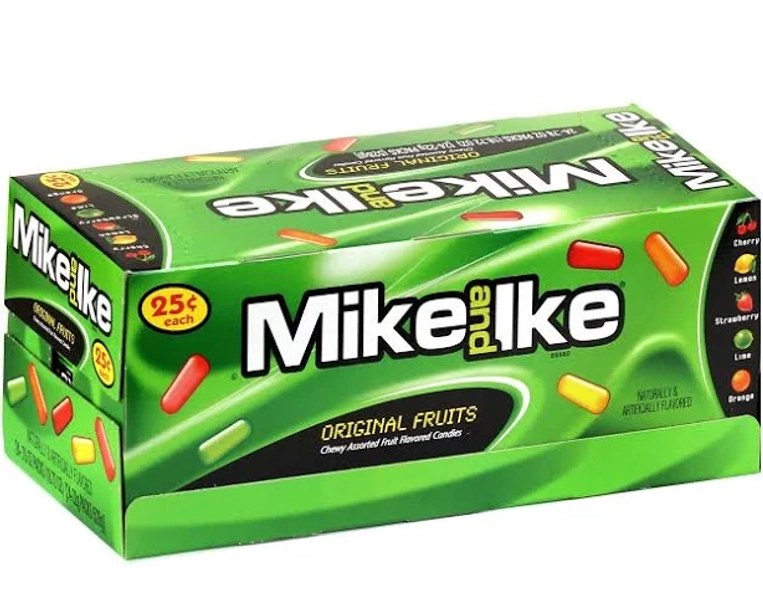 Oh! Nuts Mike & Ike Jelly Candy Original Fruits 24ct Box