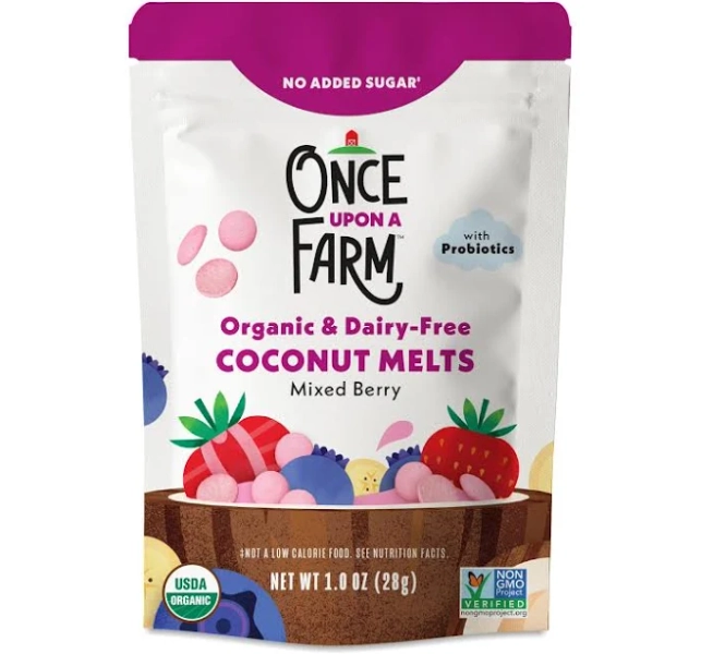Once Upon A Farm Organic Coconut Melts Mixed Berry 1oz