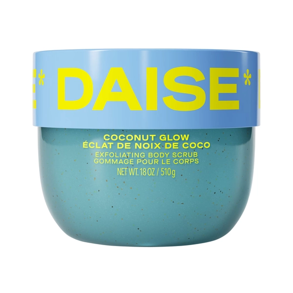 DAISE Exfoliating Body Scrub in Coconut Glow, For Soft Glowing Skin, 18 oz/510 g