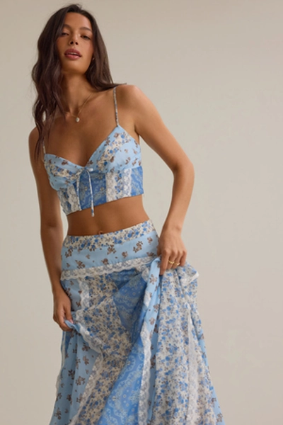 Buttercup Floral Top in Blue Multi | Altar'd State