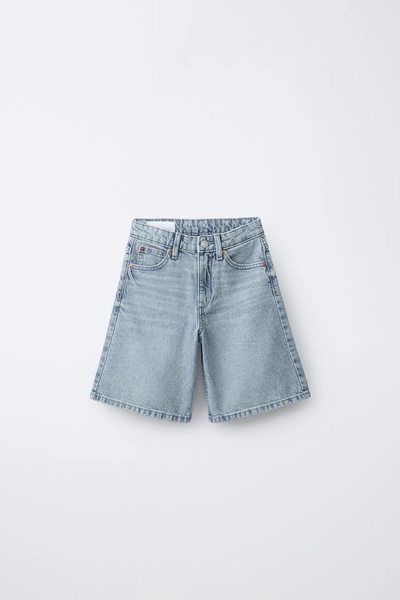 LONG DENIM SHORTS - Blue - 6-7 years (48,0 INCHES)