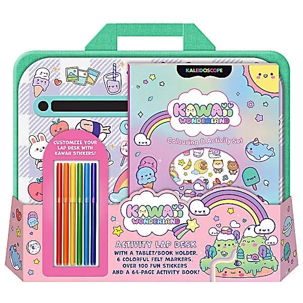 Kaleidoscope: Kawaii Wonderland Coloring & Activity Set