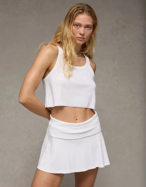 AE Foldover Knit Mini Skort