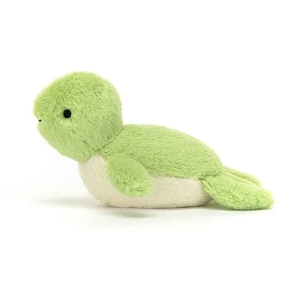 Jellycat Fluffy Turtle Stuffed Animal, 3.5 inches, Green