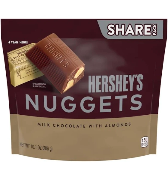 Hershey's Milk Chocolate Nuggets with Almonds