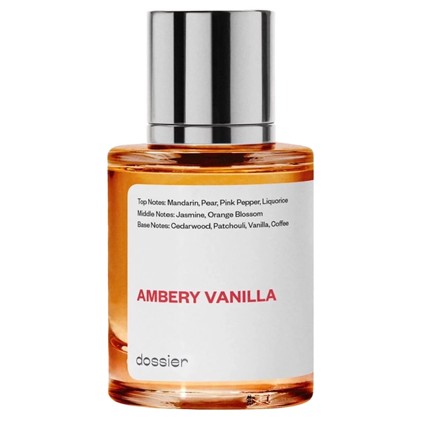 Dossier Ambery Vanilla Eau De Parfum, Inspired by YSL's Black Opium, Perfume for Women, 1.7 oz
