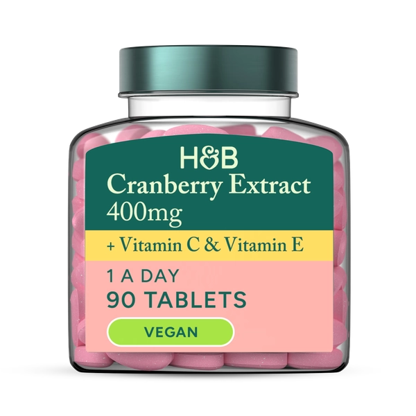 Holland & Barrett High Strength Cranberry Extract 400mg 90 Tablets