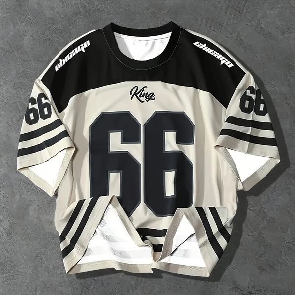2025 New Women'S Plus Size Sports Casual Jersey - Breathable Polyester, Number Print, Short Sleeve, Crew Neck, White Elegant Pullover T-Shirt for Spring/Summer/Fall, Plus Size Shirt