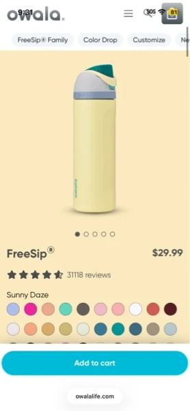 FreeSip® Water Bottle