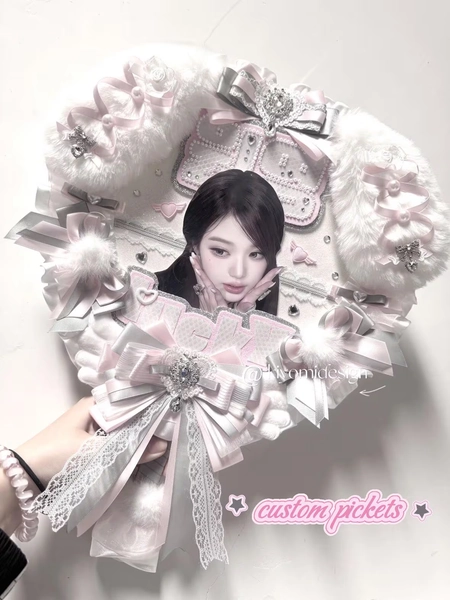 Custom Kpop Concert Uchiwa Fan Board | Handmade Custom Picket | Kpop Cheering Fan Sign | Concert Hand Banner | Idol Fanboard Decoration