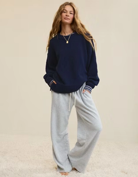 Aerie Like Candy Crew Sweater