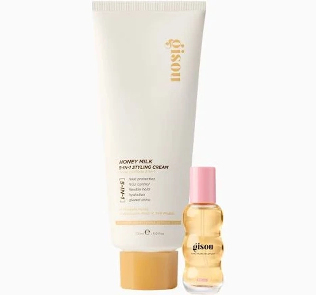 Gisou Style & Spritz Duo 5-in-1 Styling Cream and Honey Infused Hair Perfume