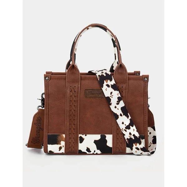 Wrangler Cow Print Cross Body Tote