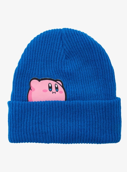 Kirby Snacks Peeking Beanie