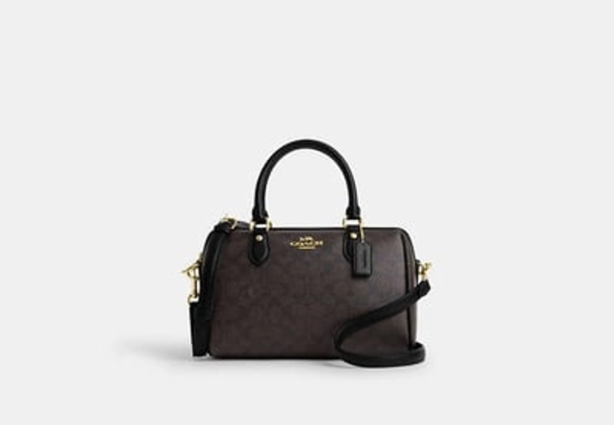 Sac Satchel Rowan en toile signature