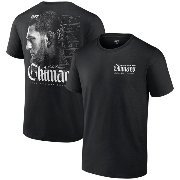 Men's Black Khamzat Chimaev UFC 319 #AndNew World Men's Middleweight Champion T-Shirt