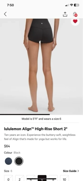 Lulu high rise shorts