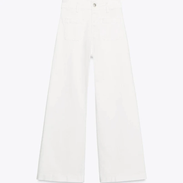 Zara Women's High Waist Wide Leg Jeans