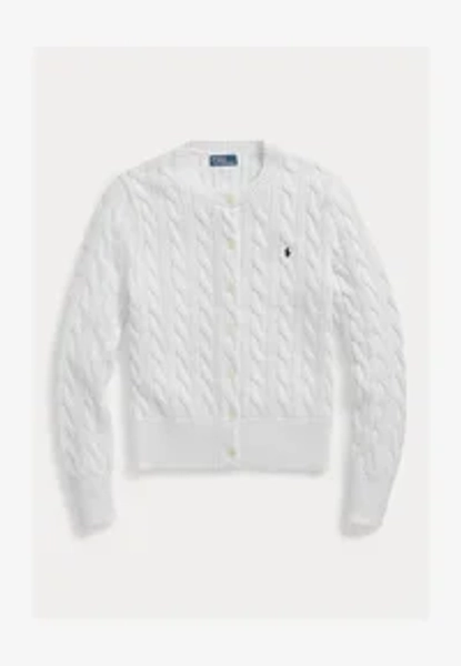 LONG SLEEVE CARDIGAN  - Cardigan - white